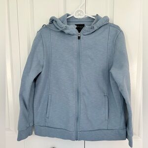 FIGS Women's Blue Zip Up Hooded Jacket